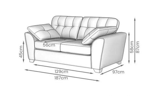 dimensions of best seller sofa pakistan