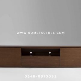 Brown tv console