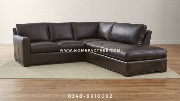 leather brown corner sofa