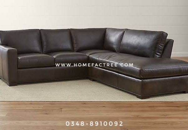 leather brown corner sofa