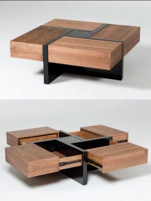 drawer coffee table