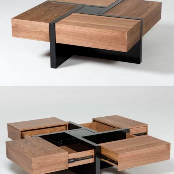 drawer coffee table