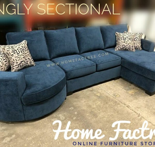 karachi Blue Sectional Sofa