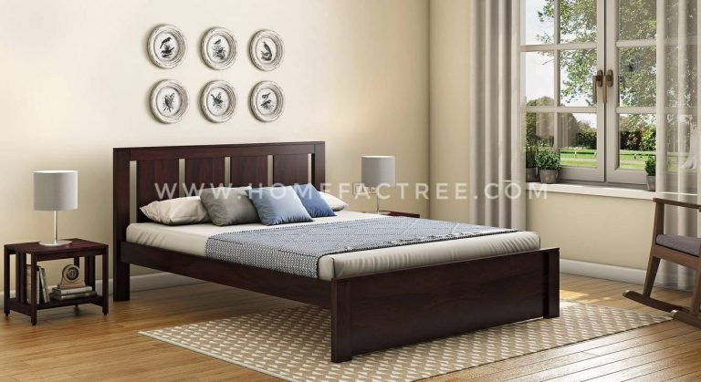 wooden bed