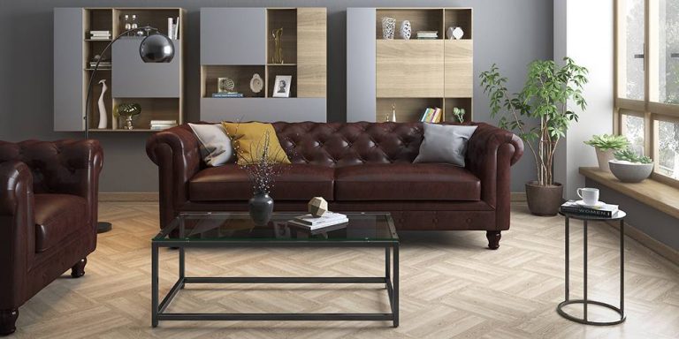 chesterfield sofa leather