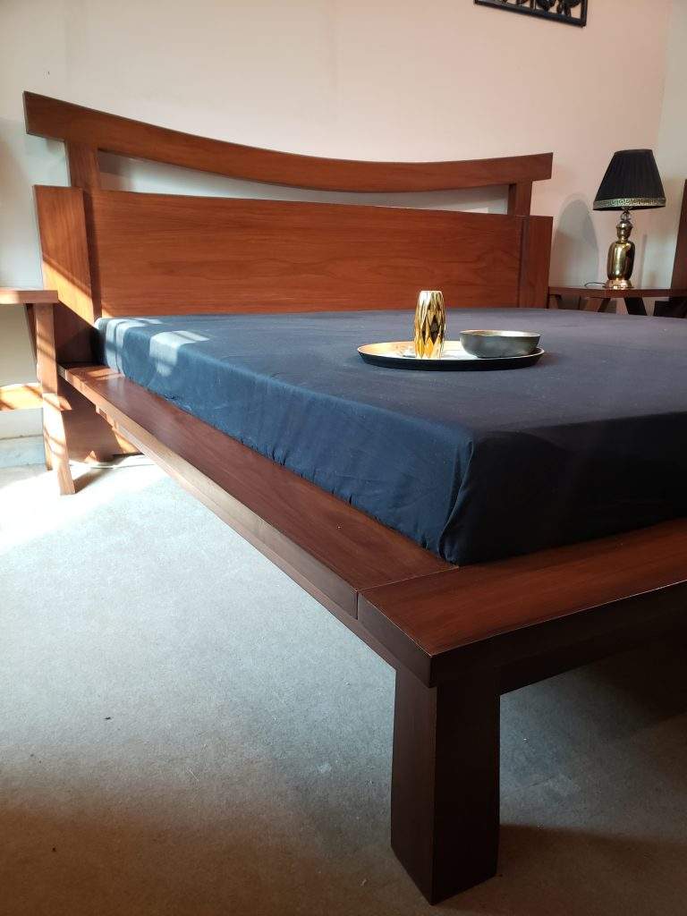 japanese bed solid wood sheesham in pakistan