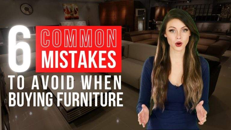 furniture mistakes