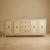 chalk finish dining buffet Luxury credenza storage cabinet for dining room