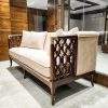 Zara sheesham wood sofa set 3 seater with cushions living room