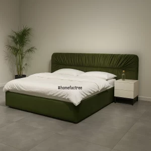 olive green bed