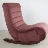 Chenille Rocking Chair upholstered high back rocking chair Homefactree Pakistan