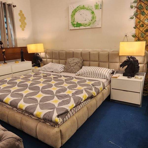 Bubble Bed king size with 10ft headboard by Homefactree Pakistan
