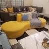 8 ft Cika curved couch with almost four person seating capacity