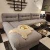 Cloud L-Shaped Chaise Sectionals oversized 2 piece sofa by Homefactree