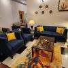 navy blue sofa set