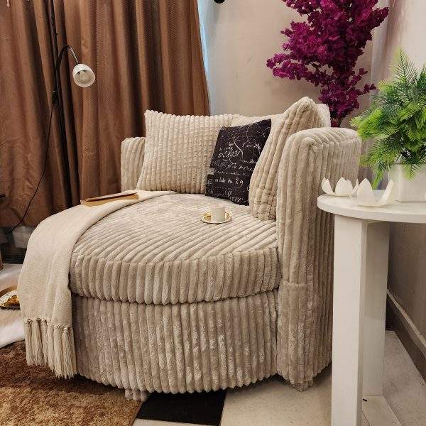 Plush Cuddlier Couch 4 ft love seat with fluffy fabric